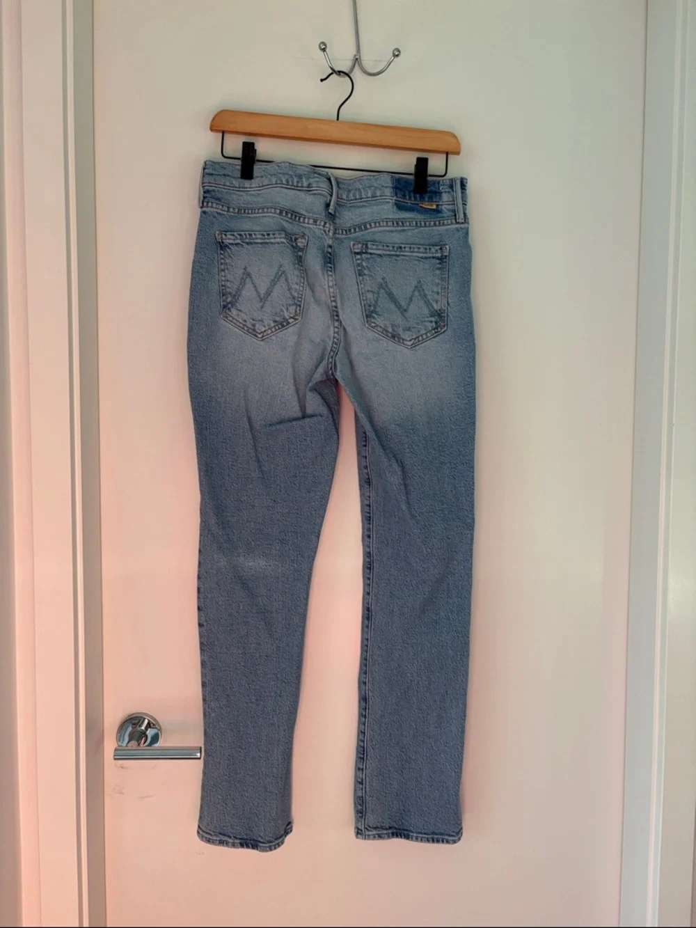 MOTHER THE RASCAL HOVER BLUE HIGH RISE JEANS - Picture 2 of 9